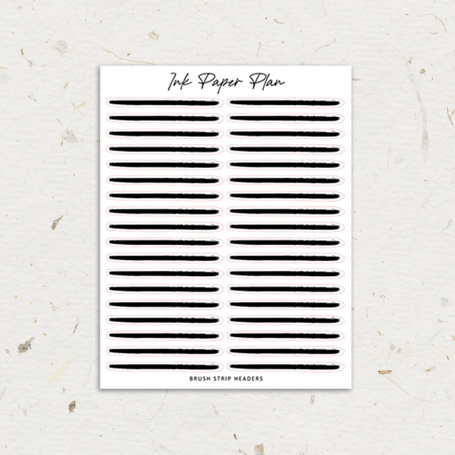 Brush Strip | Foiled Header