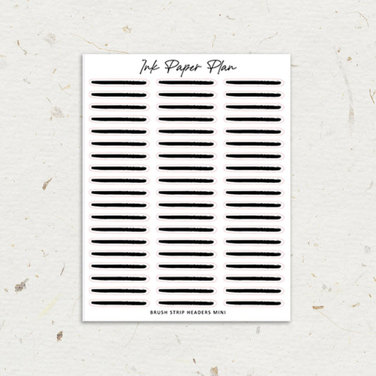 Mini Brush Strip | Foiled Header
