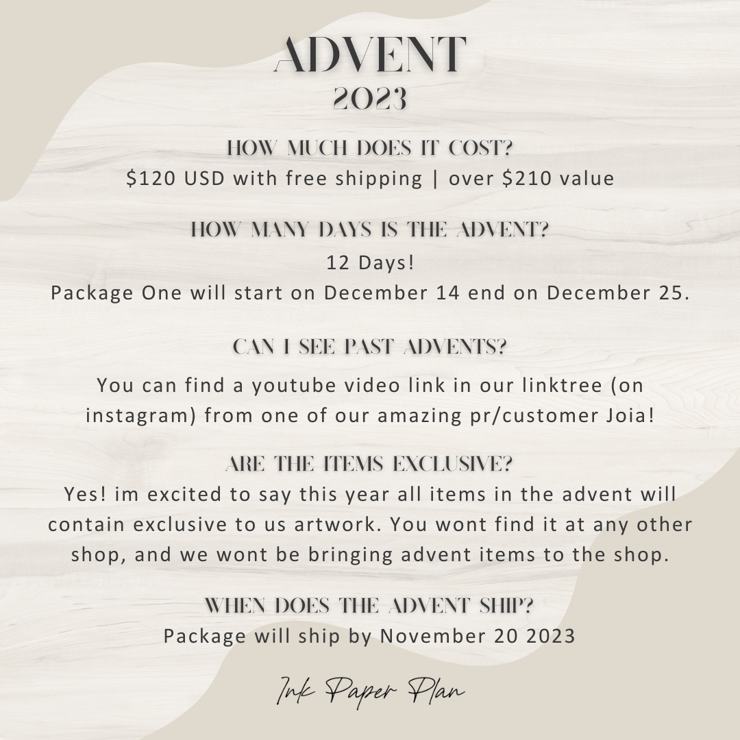 2023 Advent Box PRE-ORDER | Over $210 value