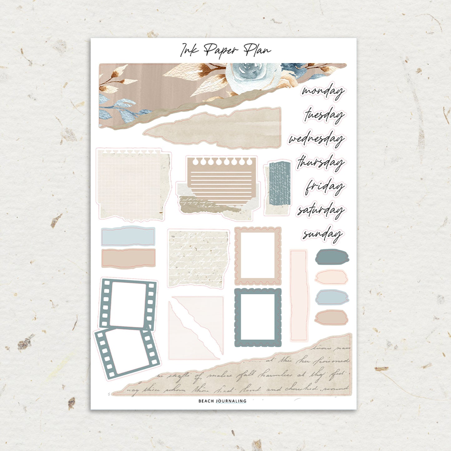 Beach | Journaling Sheet