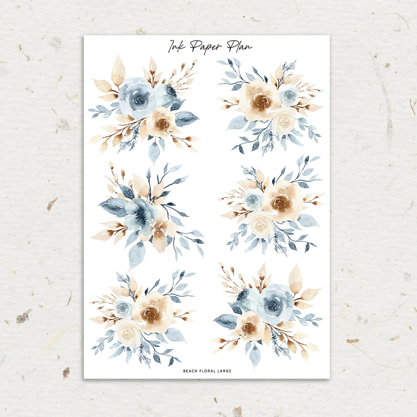 Beach | XL Floral Deco Sheet