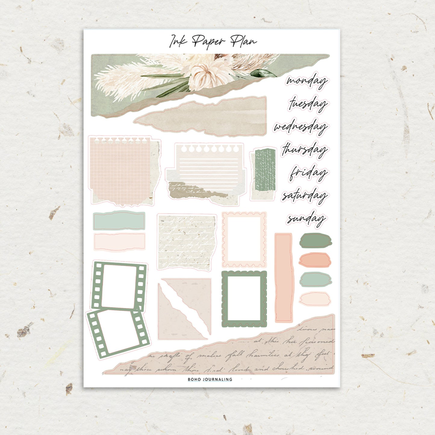 Boho | Journaling Sheet