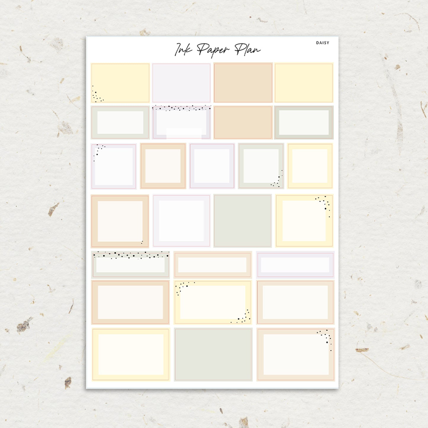 Daisy | Weekly Kit | Rose Gold, Silver Foil, or Gold