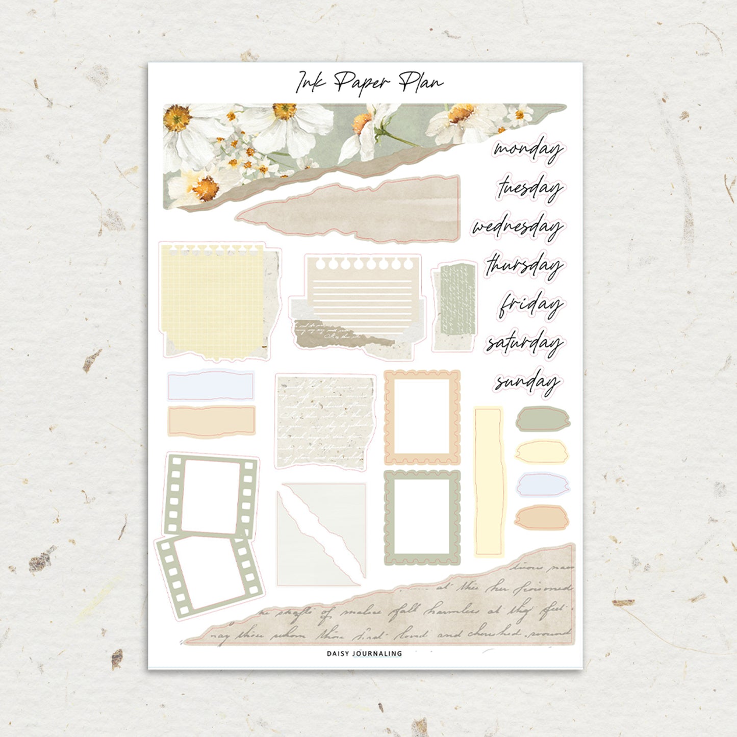 Daisy | Journaling Sheet