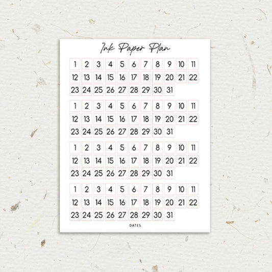 Dates | Foiled Script