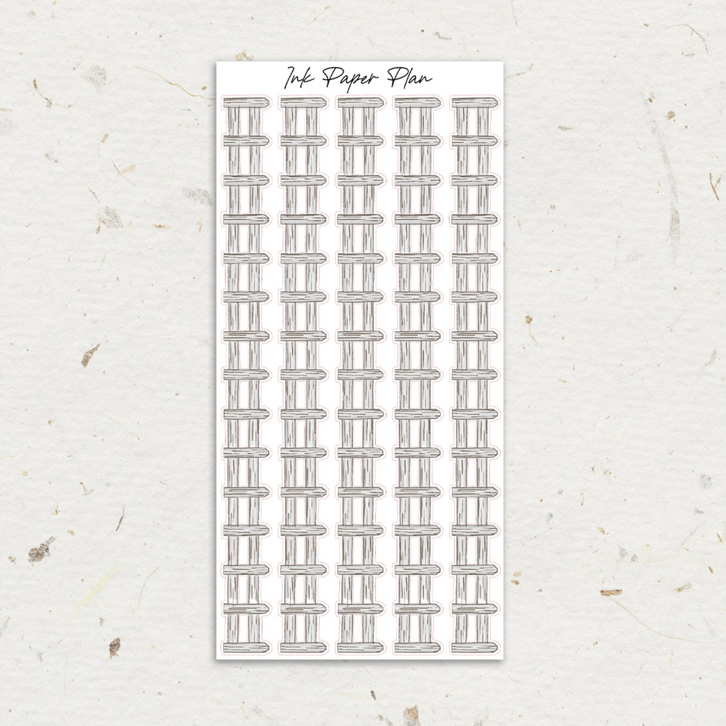 Gray Short | Watercolor Fence