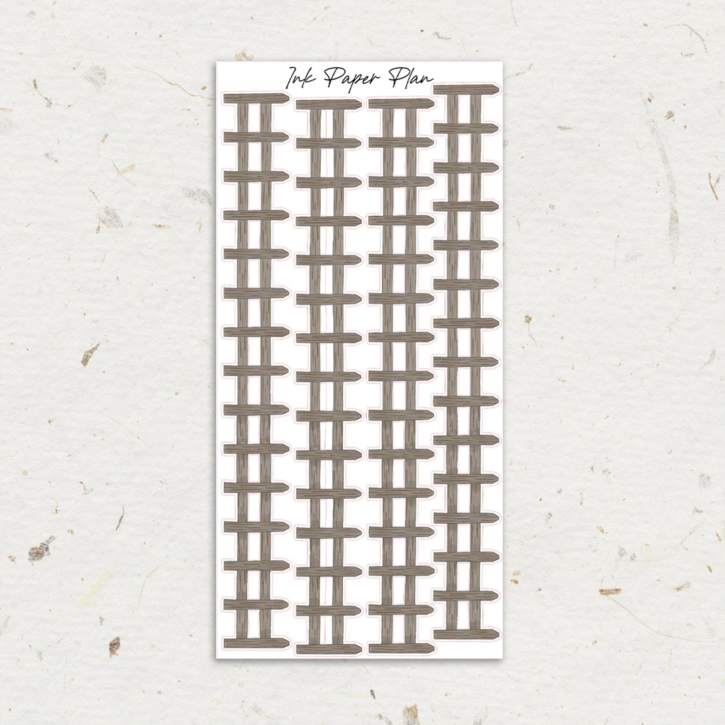 Wood Tall | Watercolor Fence