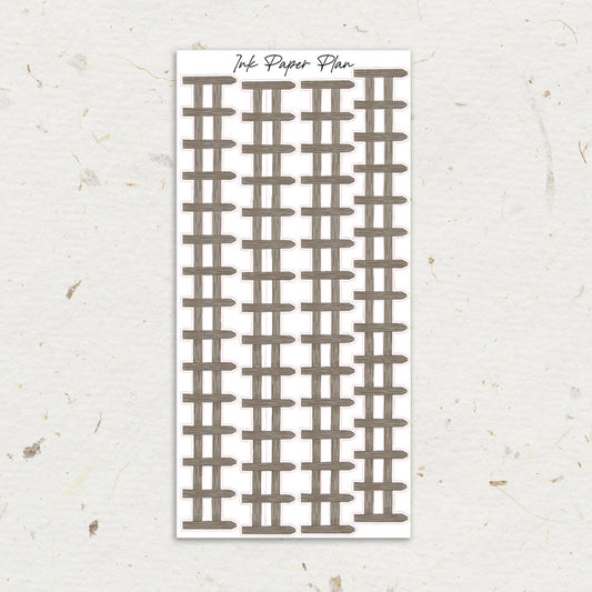 Wood Tall | Watercolor Fence