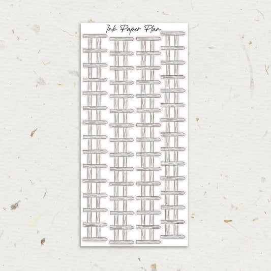 Gray Tall | Watercolor Fence