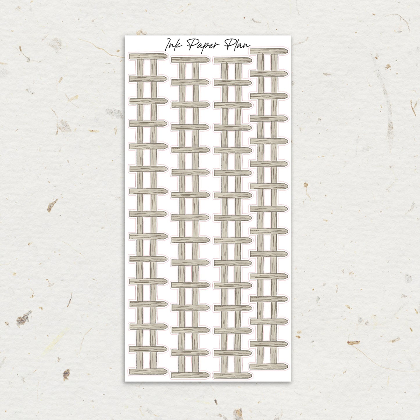 Tan Tall | Watercolor Fence