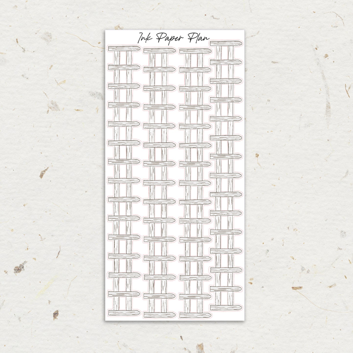 Light Tall | Watercolor Fence