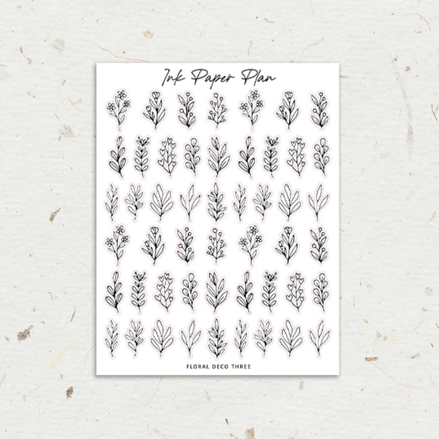 Floral Three | Foiled Deco