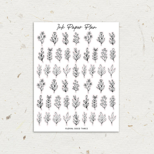 Floral Three | Foiled Deco