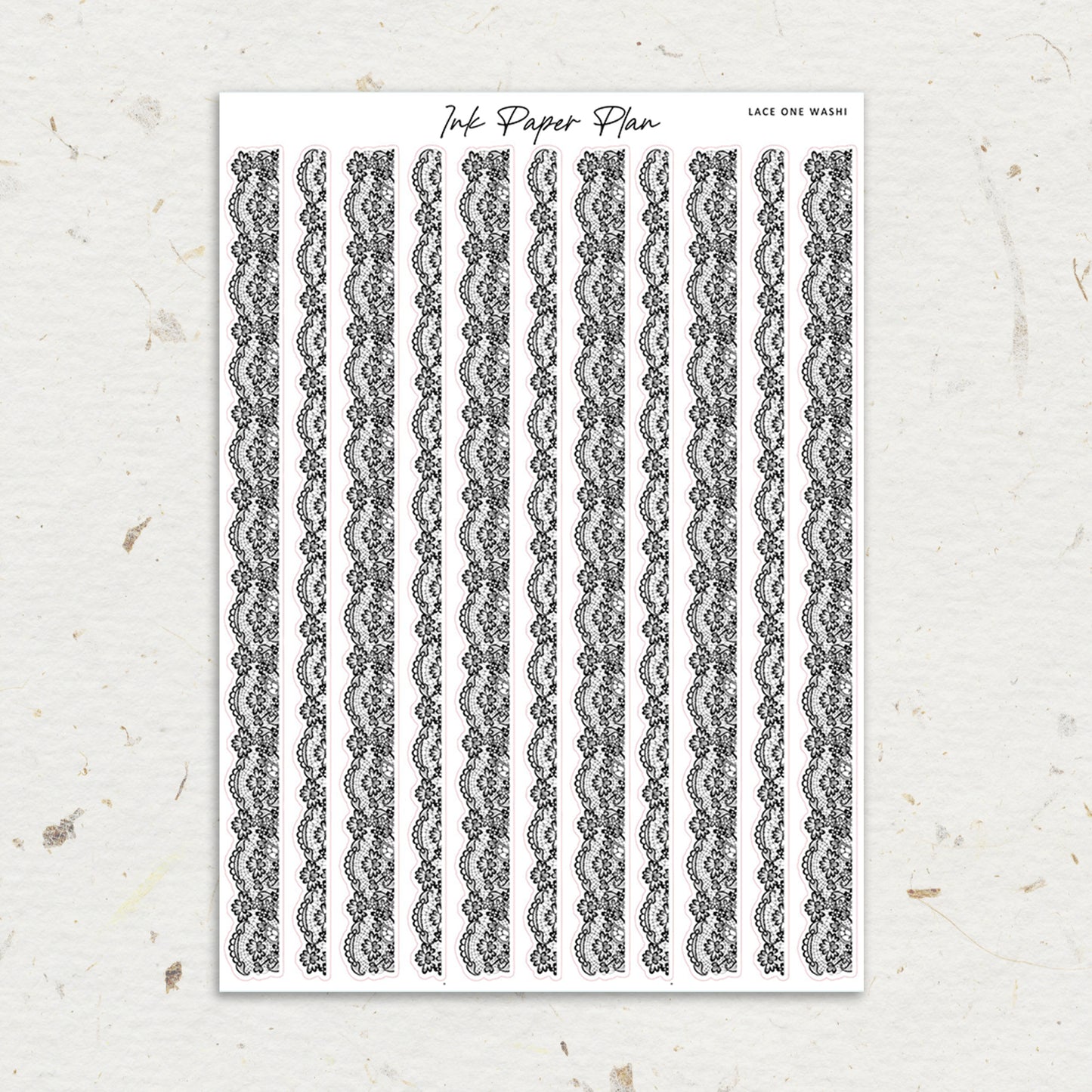 Lace One | Foiled Washi