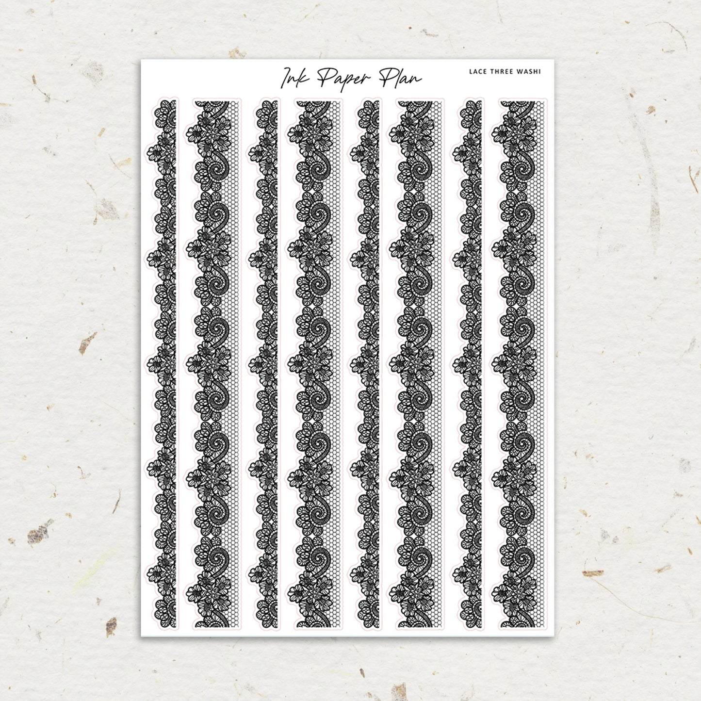 Lace Three | Foiled Washi