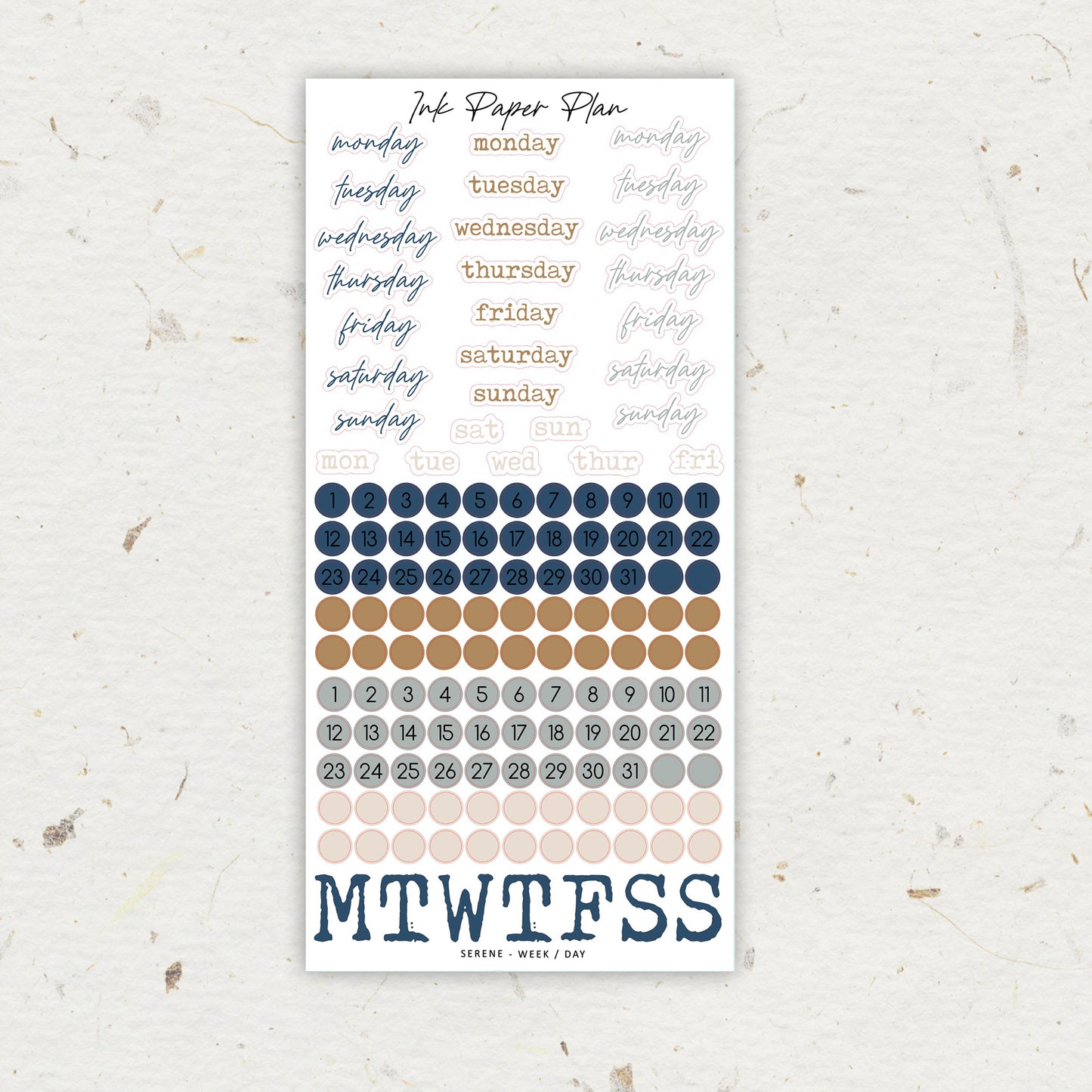 Serene | Journaling Collection | Single Sheets
