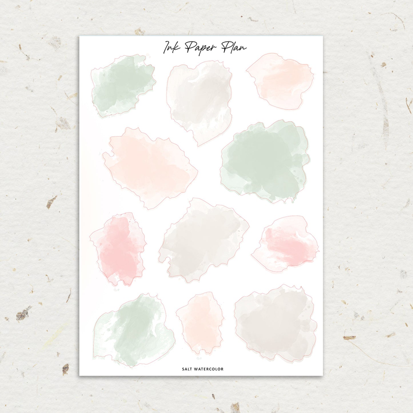 Salt | Watercolor Spot Sheet
