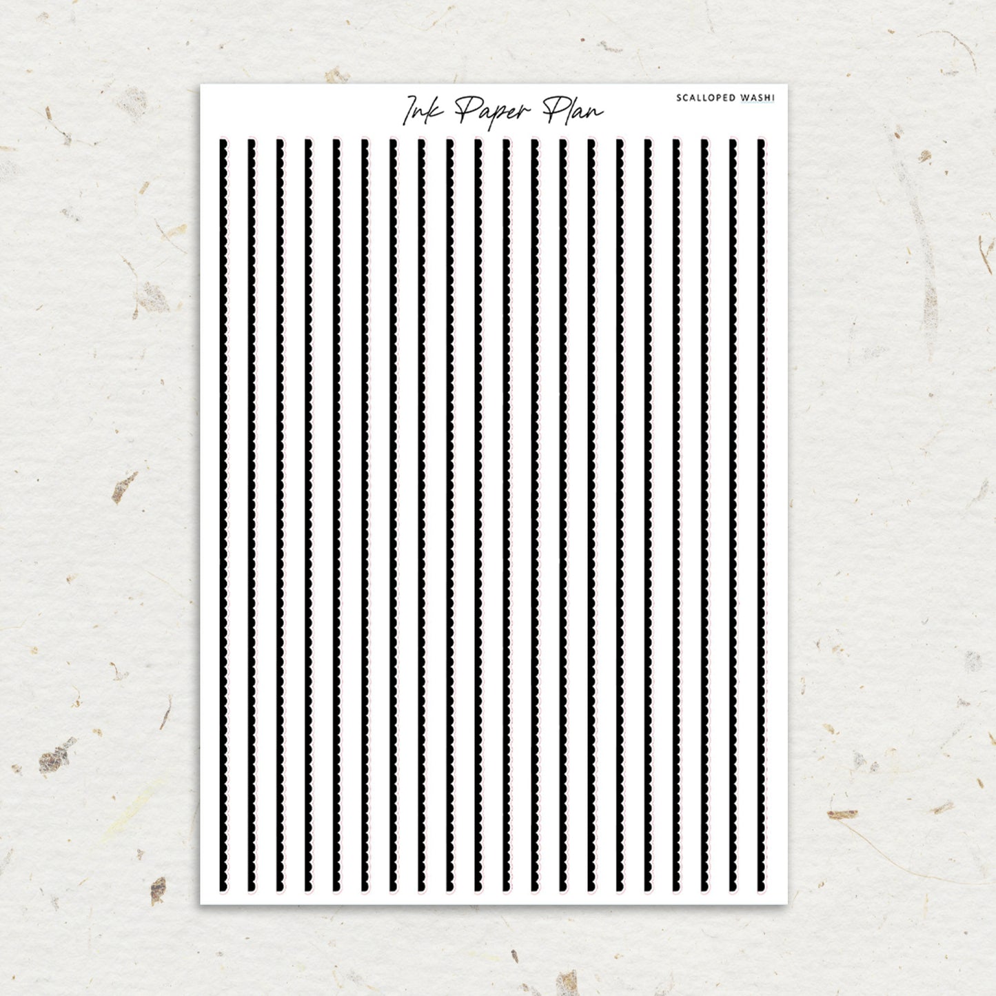 Scalloped | Foiled Washi