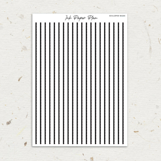 Scalloped | Foiled Washi