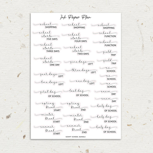 School Scripts | Foiled Script