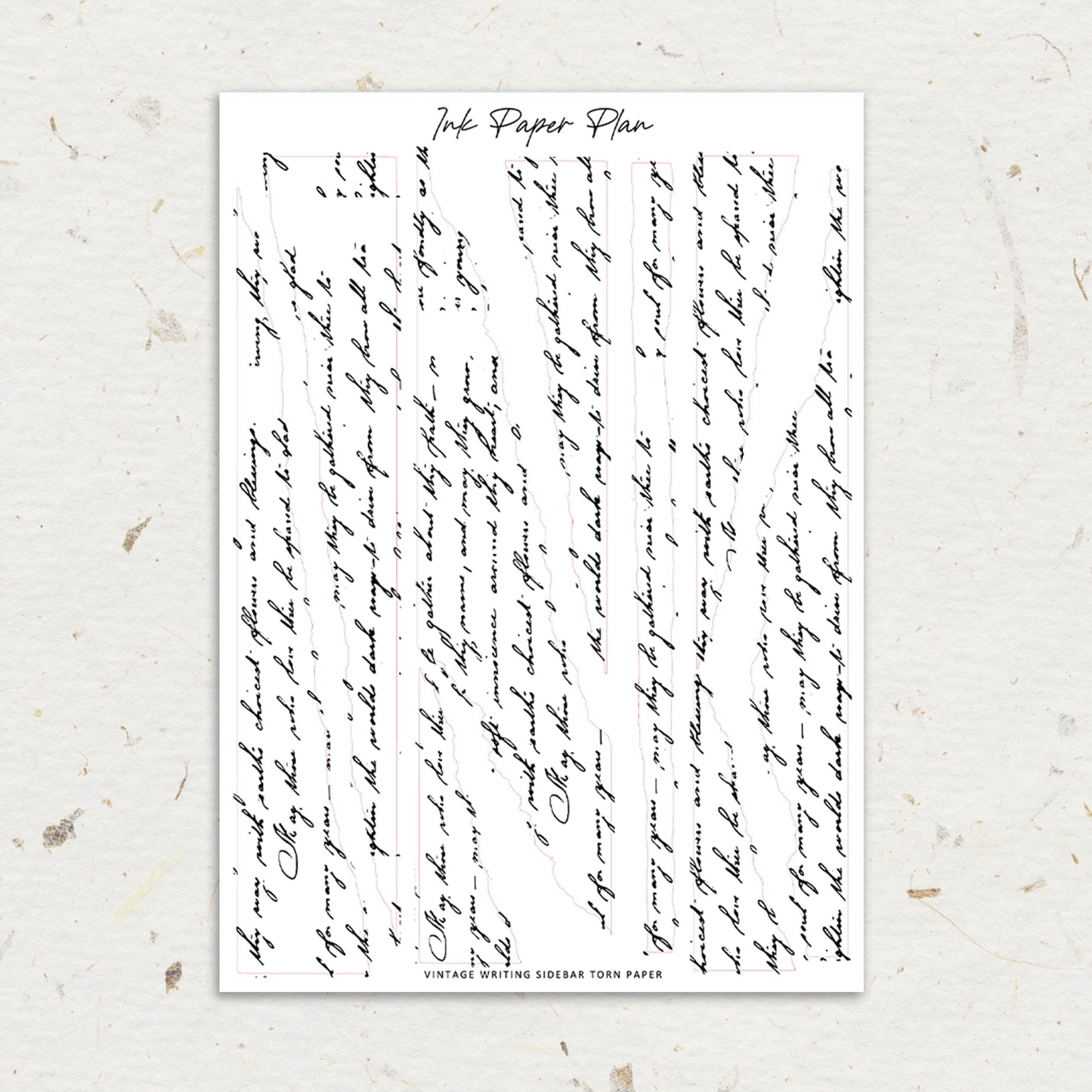Sidebar Torn Paper Writting | Foiled Overlay