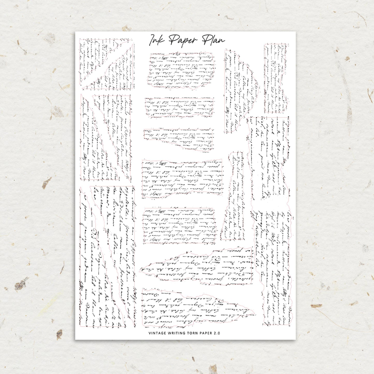 Torn Paper Writing 2.0 | Foiled Overlay