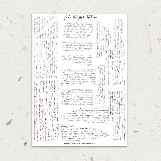 Torn Paper Writing 2.0 | Foiled Overlay