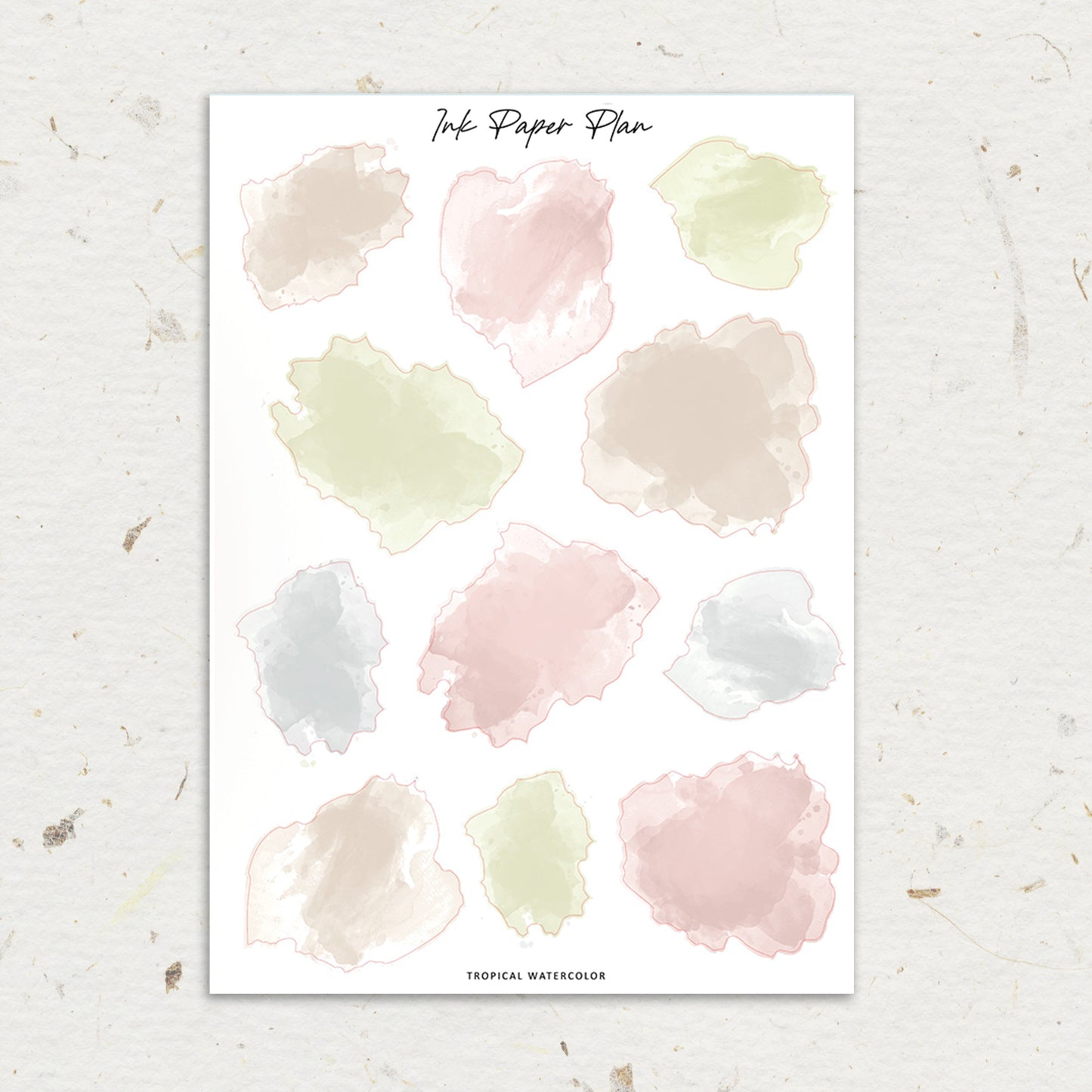 Tropical | Watercolor Spot Sheet