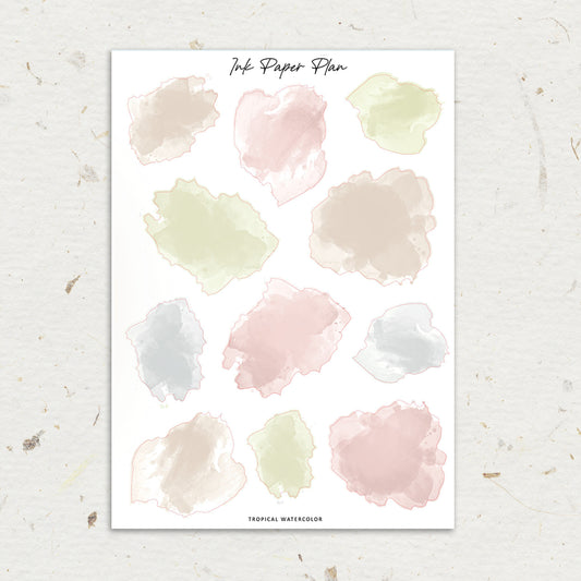 Tropical | Watercolor Spot Sheet
