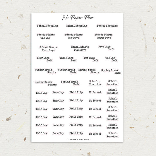 School Typewriter | Foiled Script