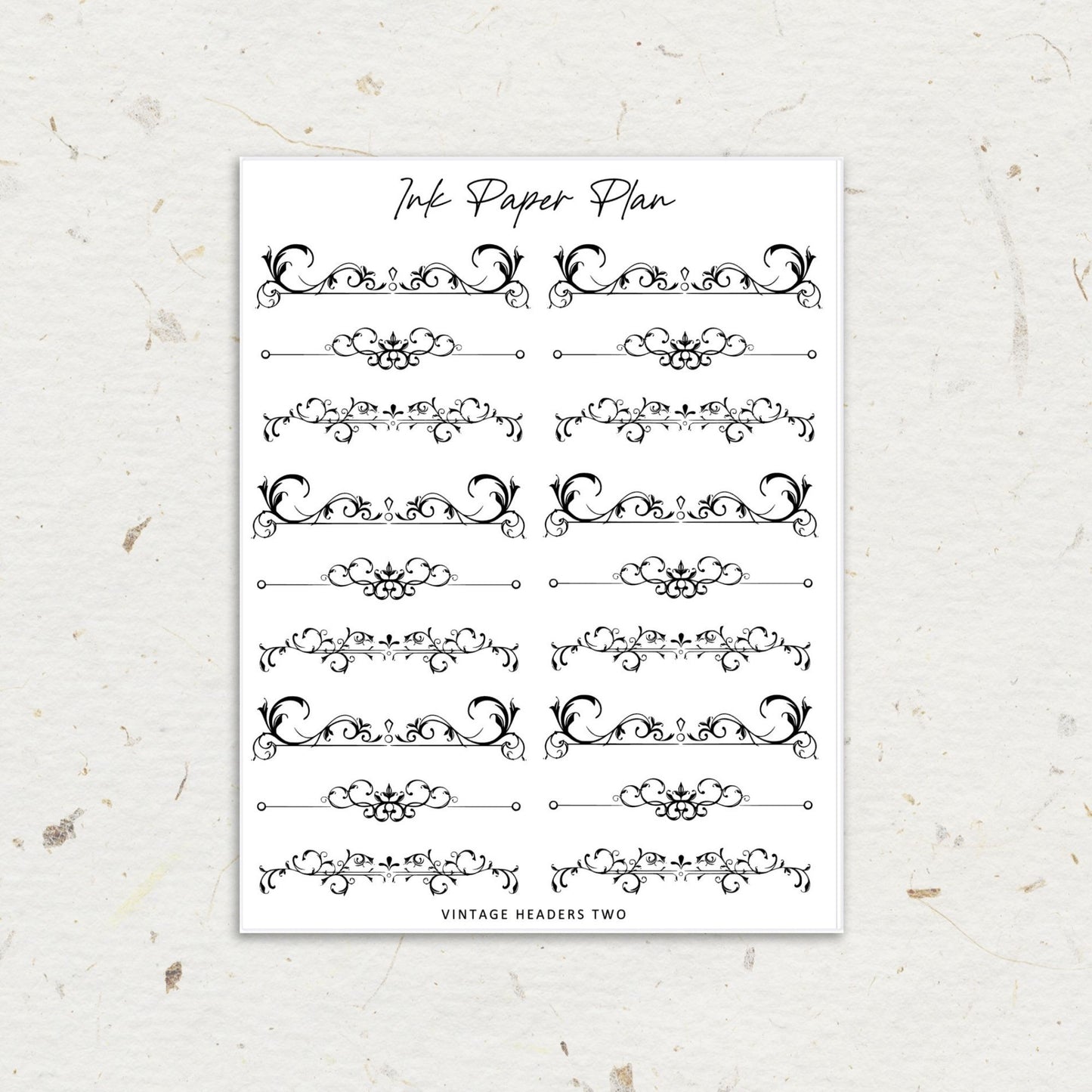 Vintage Two | Foiled Header