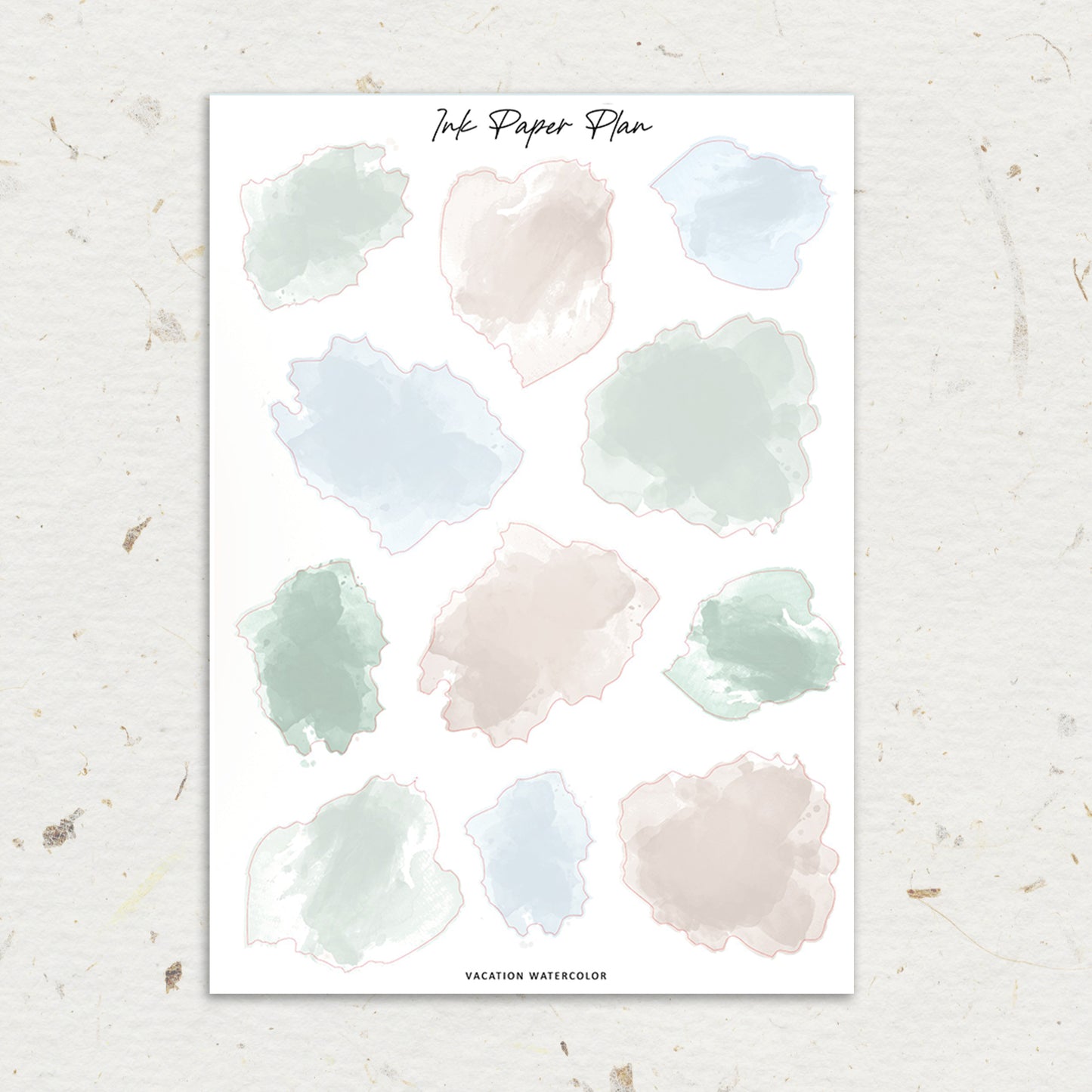 Vacation | Watercolor Spot Sheet