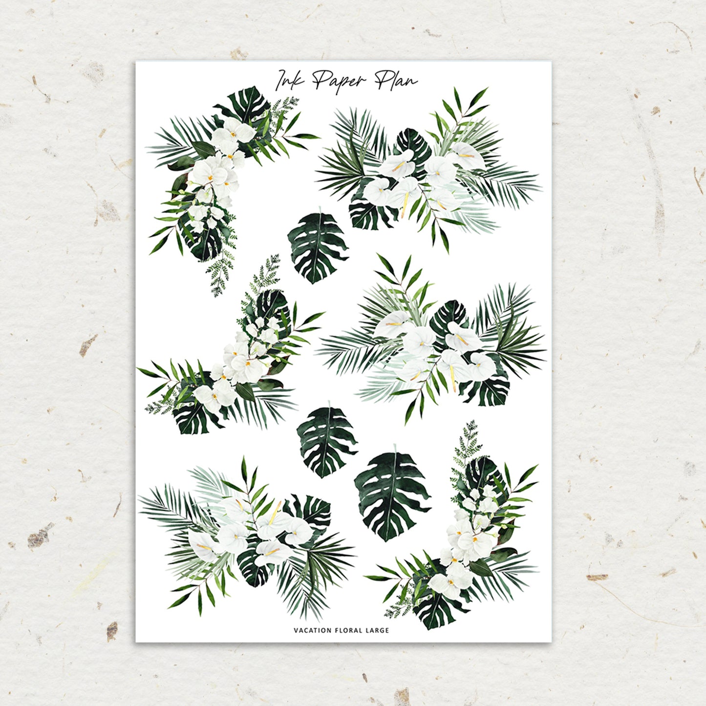 Vacation | XL Floral Deco Sheet