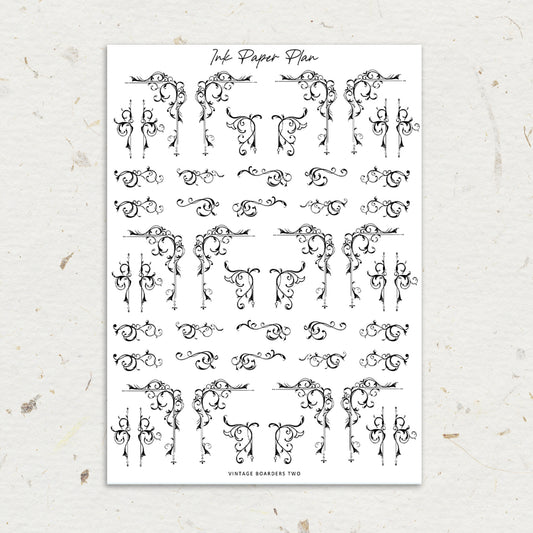 Vintage Boarder + Deco Two | Foiled Deco