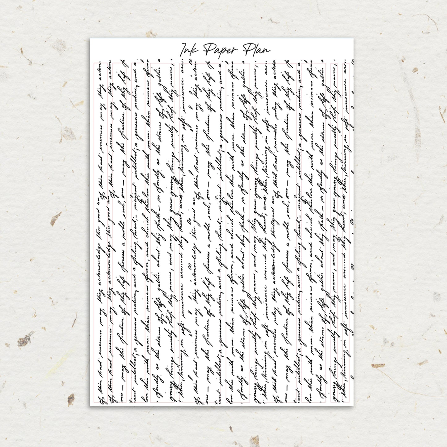 Washi Writing | Foiled Overlay