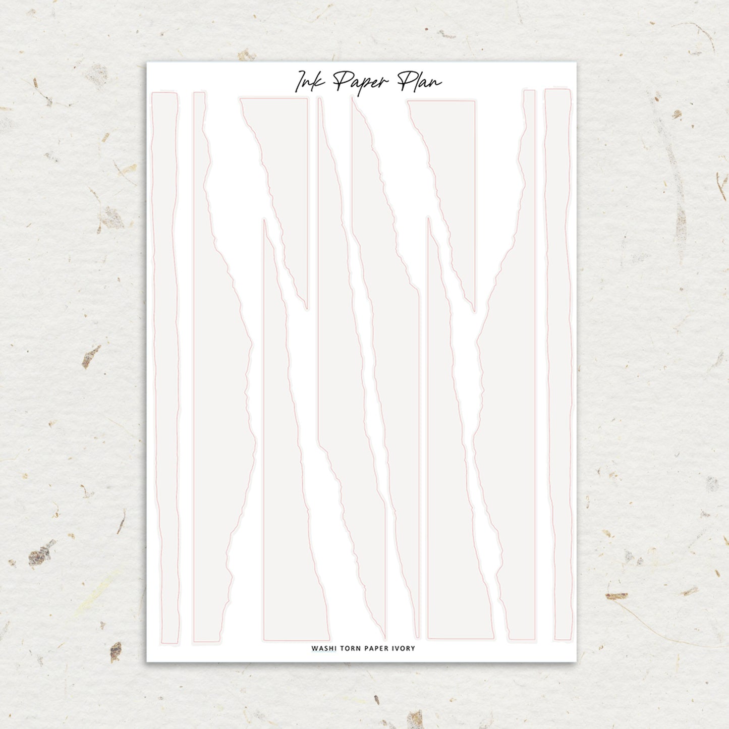 Washi Torn Paper | Solid Neutral