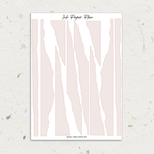 Washi Torn Paper | Solid Neutral