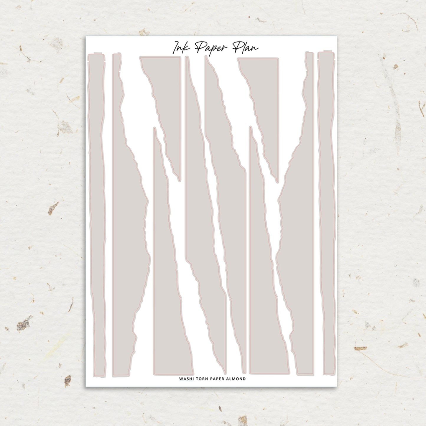 Washi Torn Paper | Solid Neutral