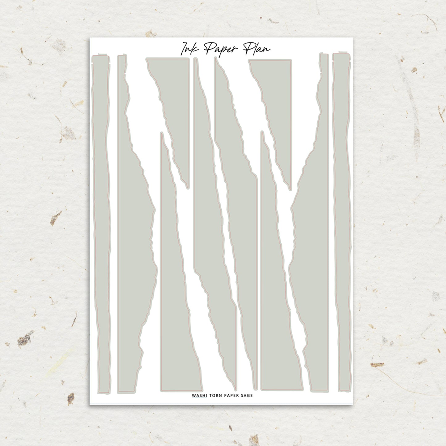 Washi Torn Paper | Solid Neutral