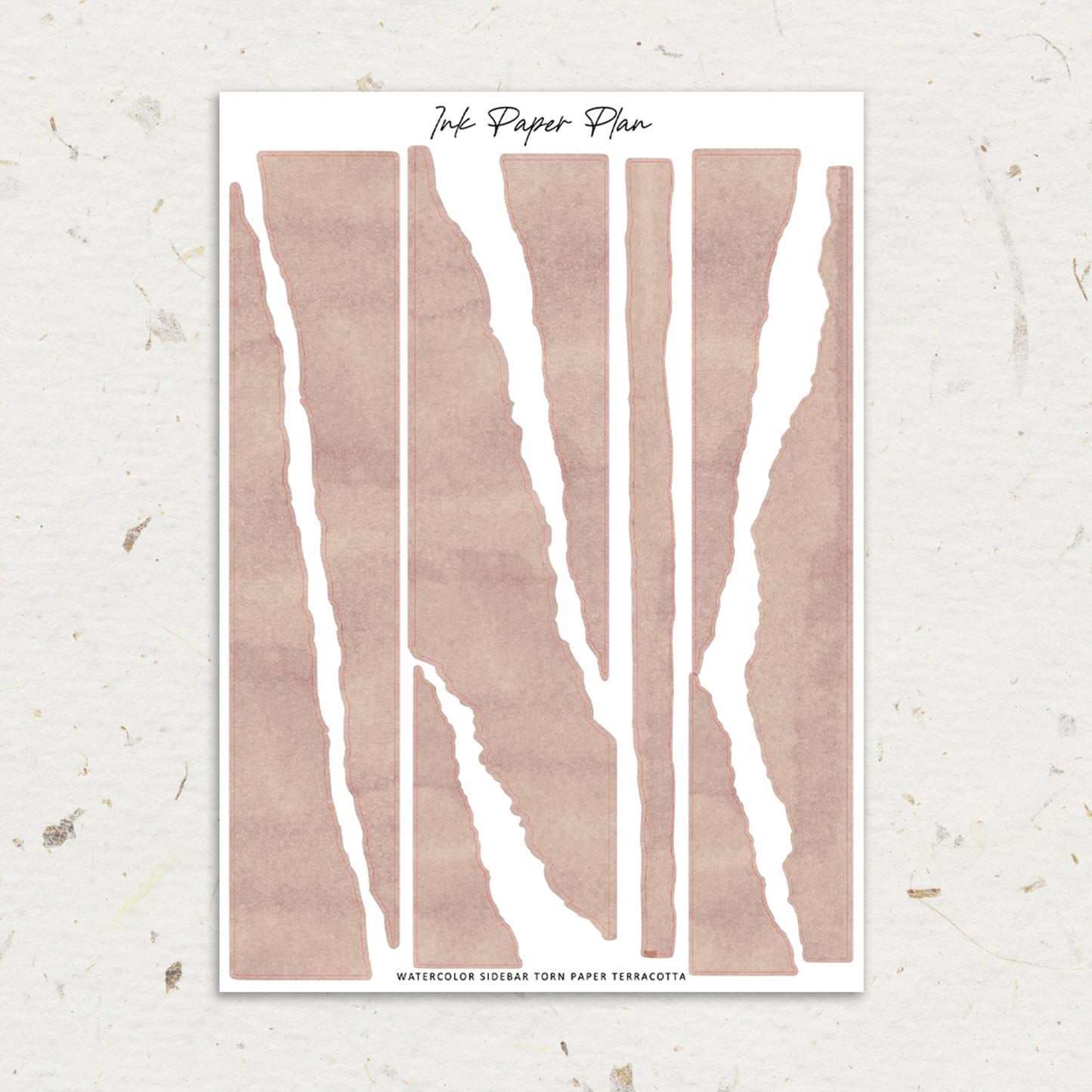 Sidebar Torn Paper | Watercolor Neutral