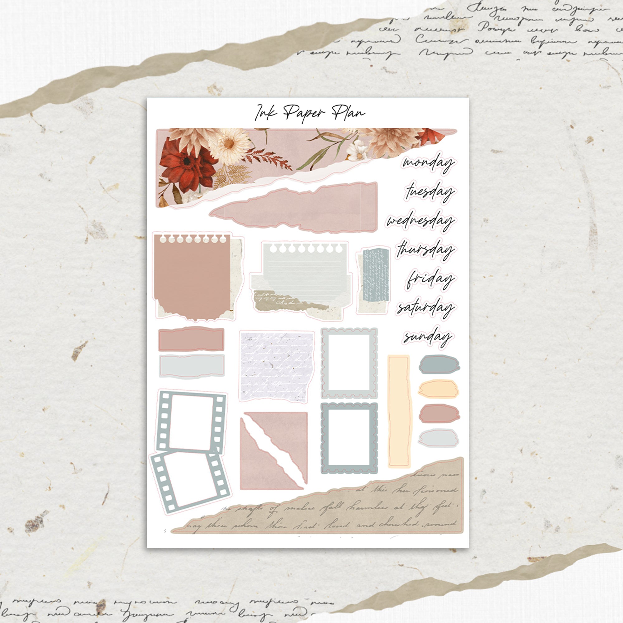 Abundant Journaling Sheet Ink Paper Plan