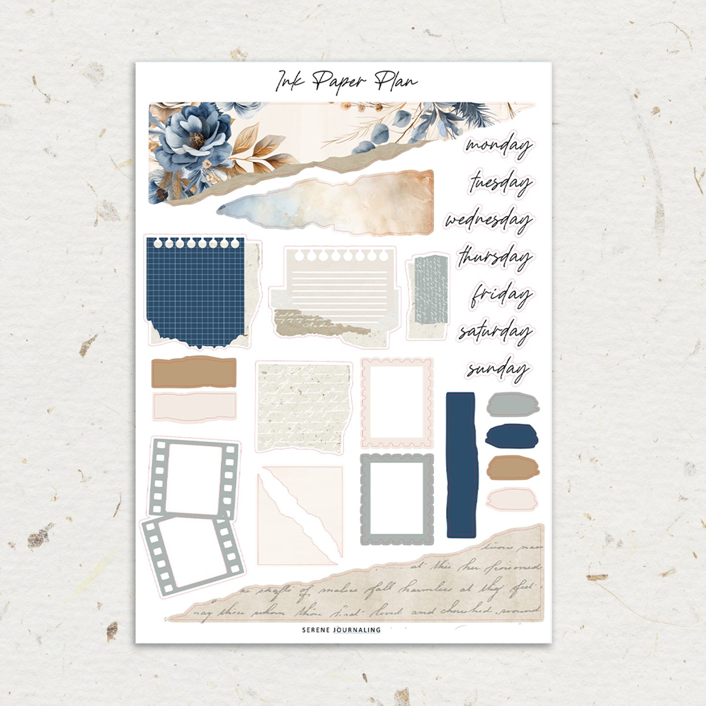 Serene | Journaling Sheet