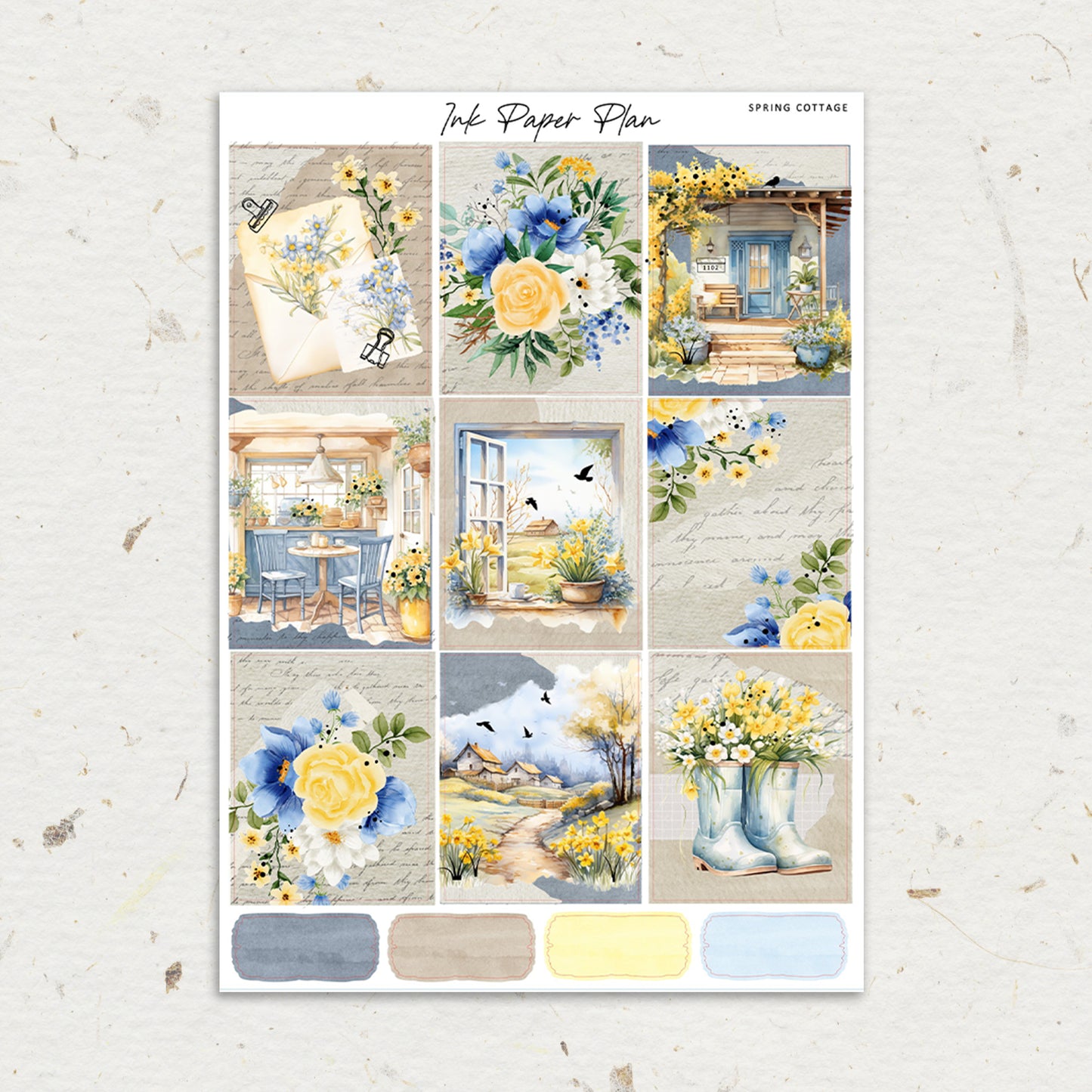 Spring Cottage | Weekly Kit | Rose Gold, Silver Foil, or Gold