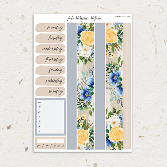 Spring Cottage | Weekly Kit | Rose Gold, Silver Foil, or Gold