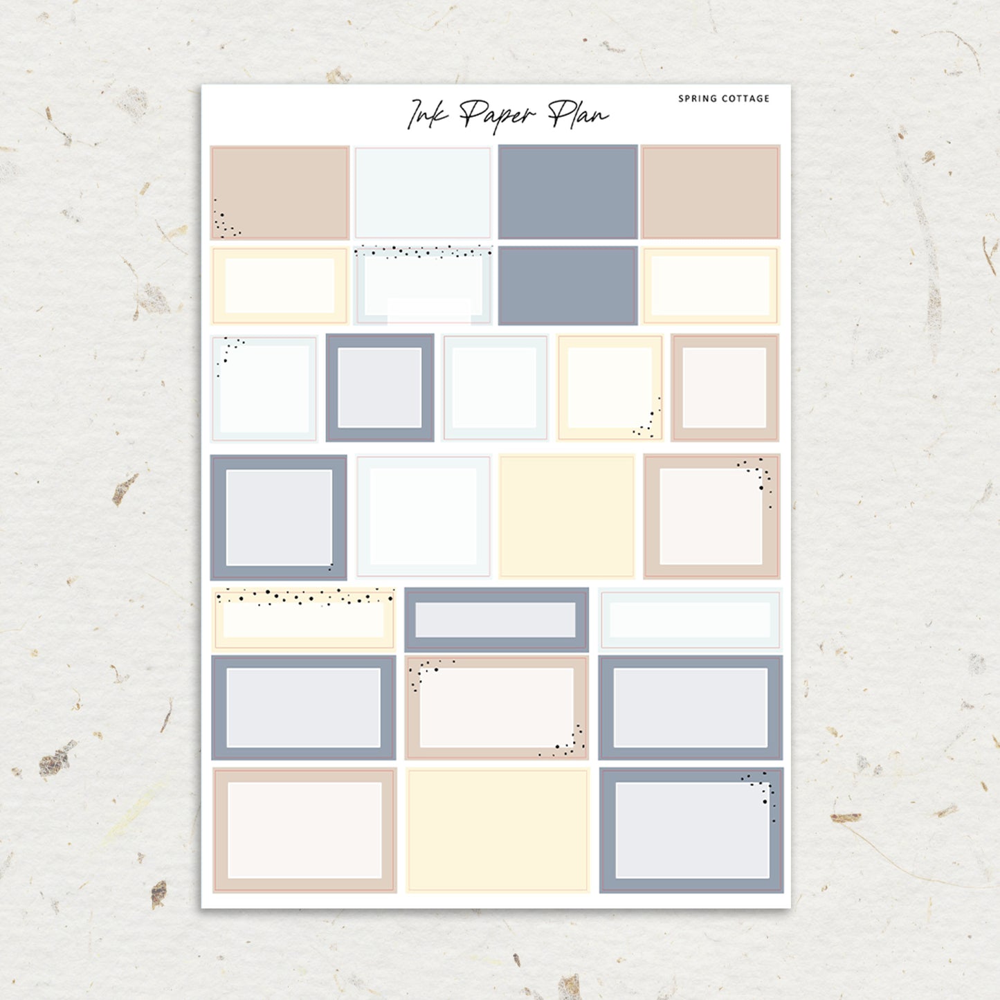 Spring Cottage | Weekly Kit | Rose Gold, Silver Foil, or Gold