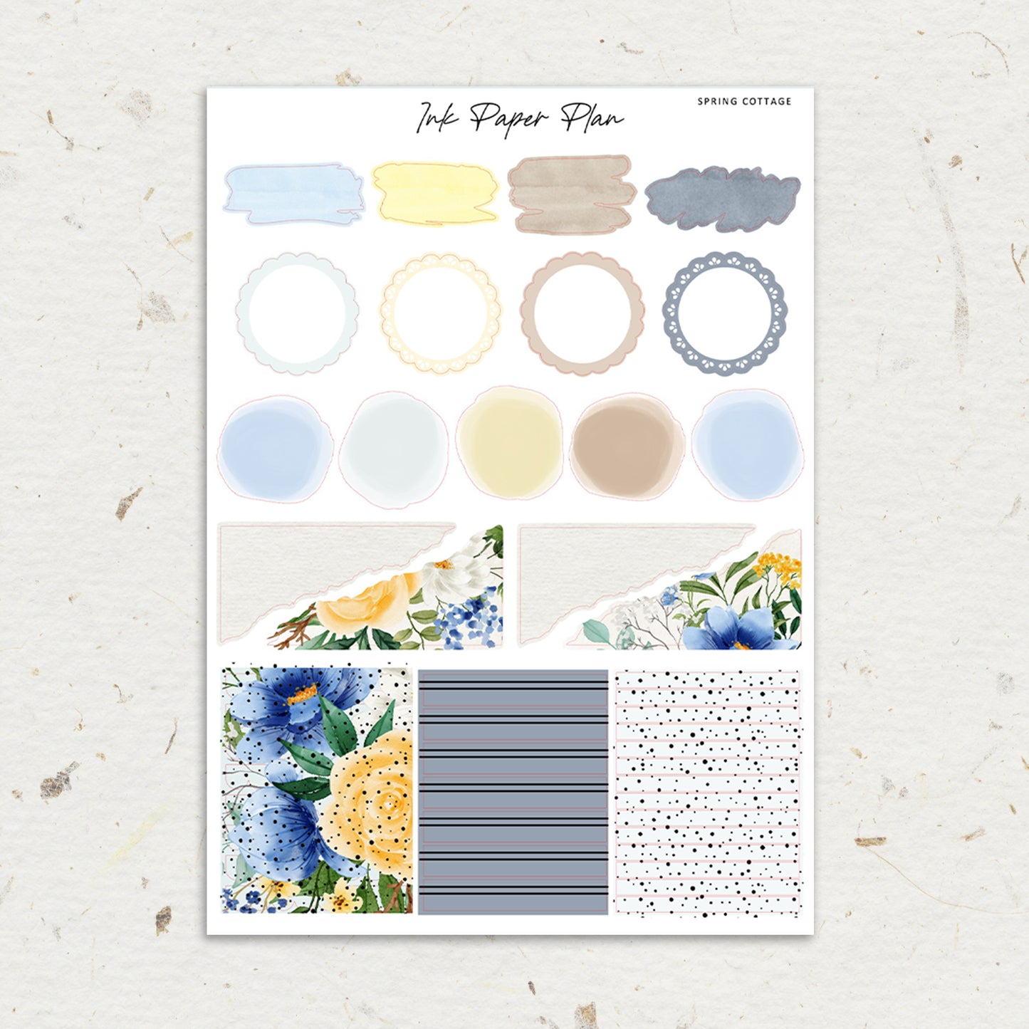 Spring Cottage | Weekly Kit | Rose Gold, Silver Foil, or Gold