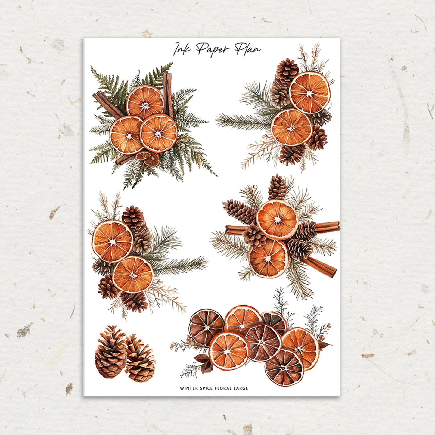 Winter Spice | XL Floral Deco Sheet