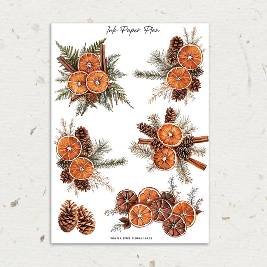 Winter Spice | XL Floral Deco Sheet