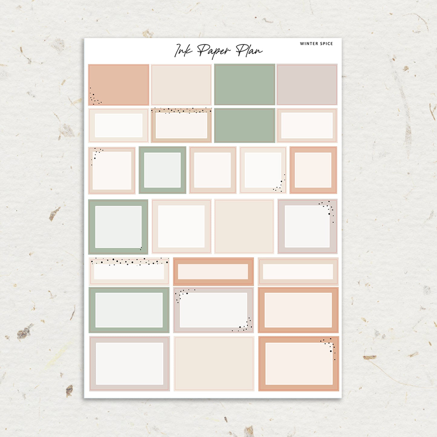 Winter Spice | Weekly Kit | Rose Gold, Silver Foil, or Gold