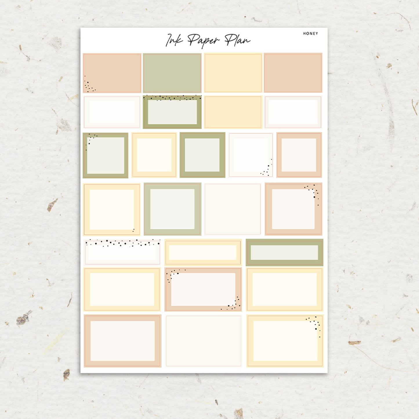 Honey | Weekly Kit | Rose Gold, Silver Foil, or Gold